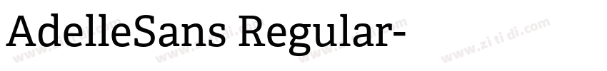 AdelleSans Regular字体转换